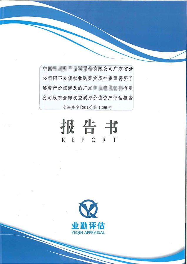 廣東公司股東權(quán)益質(zhì)押價格評估